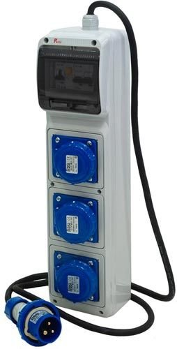 Quadro da cantiere Rosi ASC IP55 con 3 prese industriali serie 11 IP67