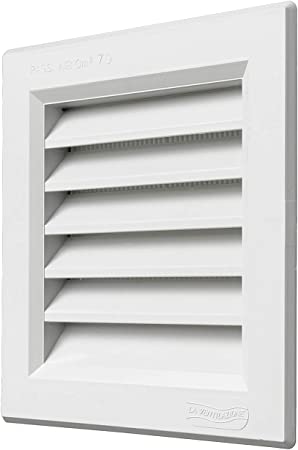 Griglia alette regol. per caminetti 140X140 +120° bianco blister