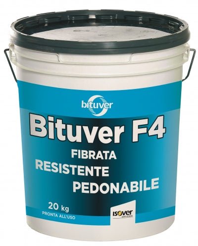 Guaina impermeabilizzante liquida elastometrica fibrata Bituver F4