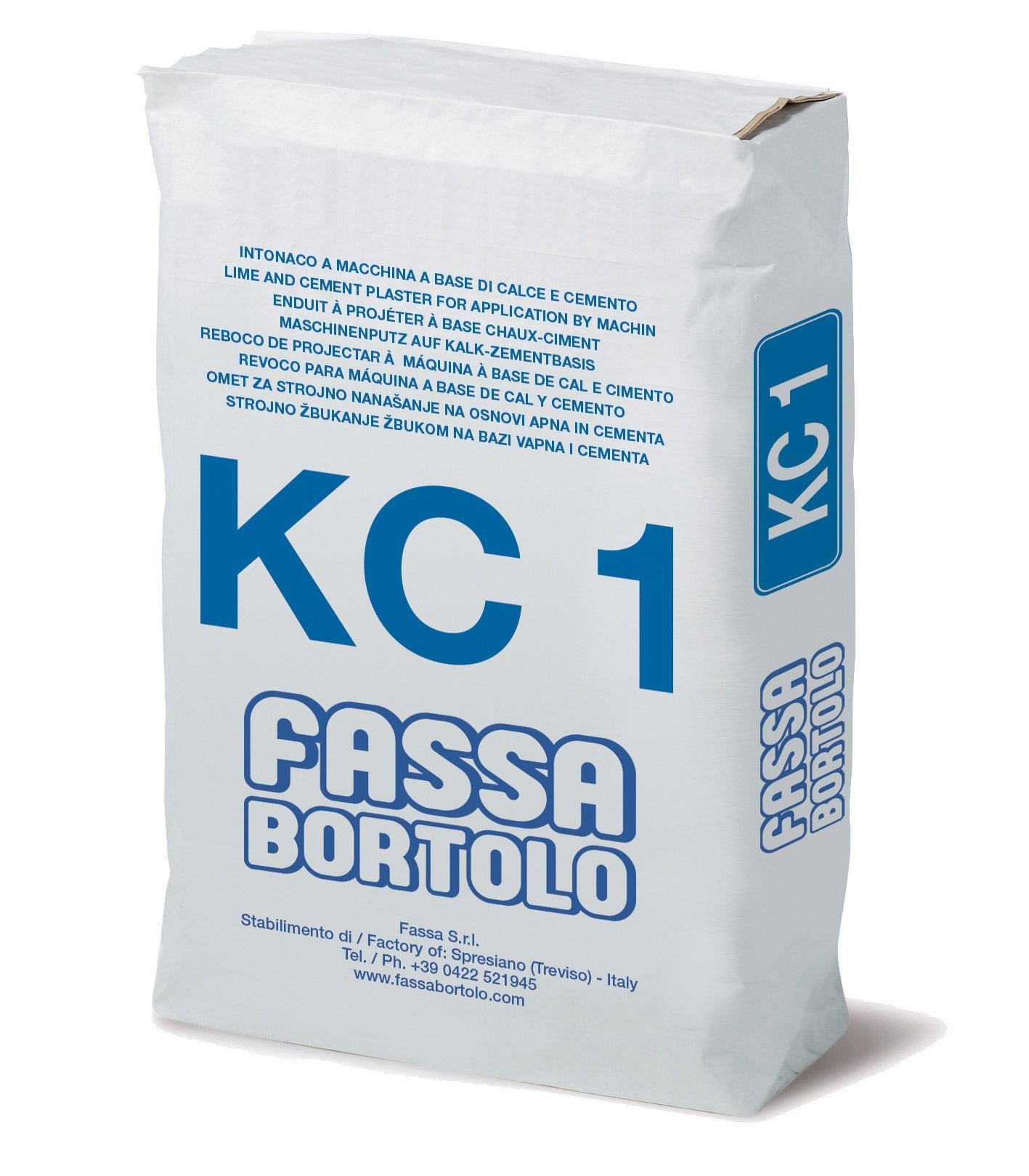 Intonaco di fondo a base di calce e cemento per esterni ed interni KC 1 kg 25
