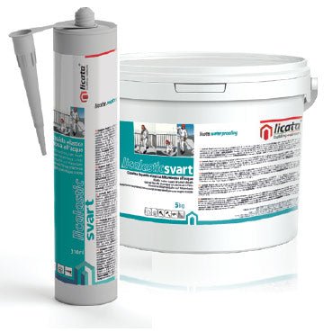 Guaina liquida bituminosa all' acqua Licalastic Svart