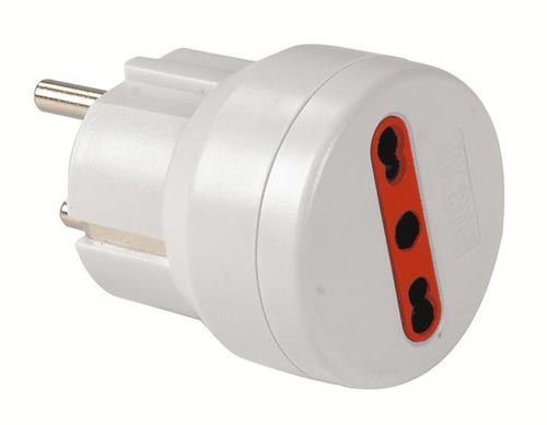 Spina Schuko Rosi 2P+E 16A + 1 presa 10/16 2P+E 250V Stand.IT S30 P17/11 CEI 23-57