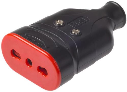 Presa Rosi in gomma antischiacciamento 16A 250V