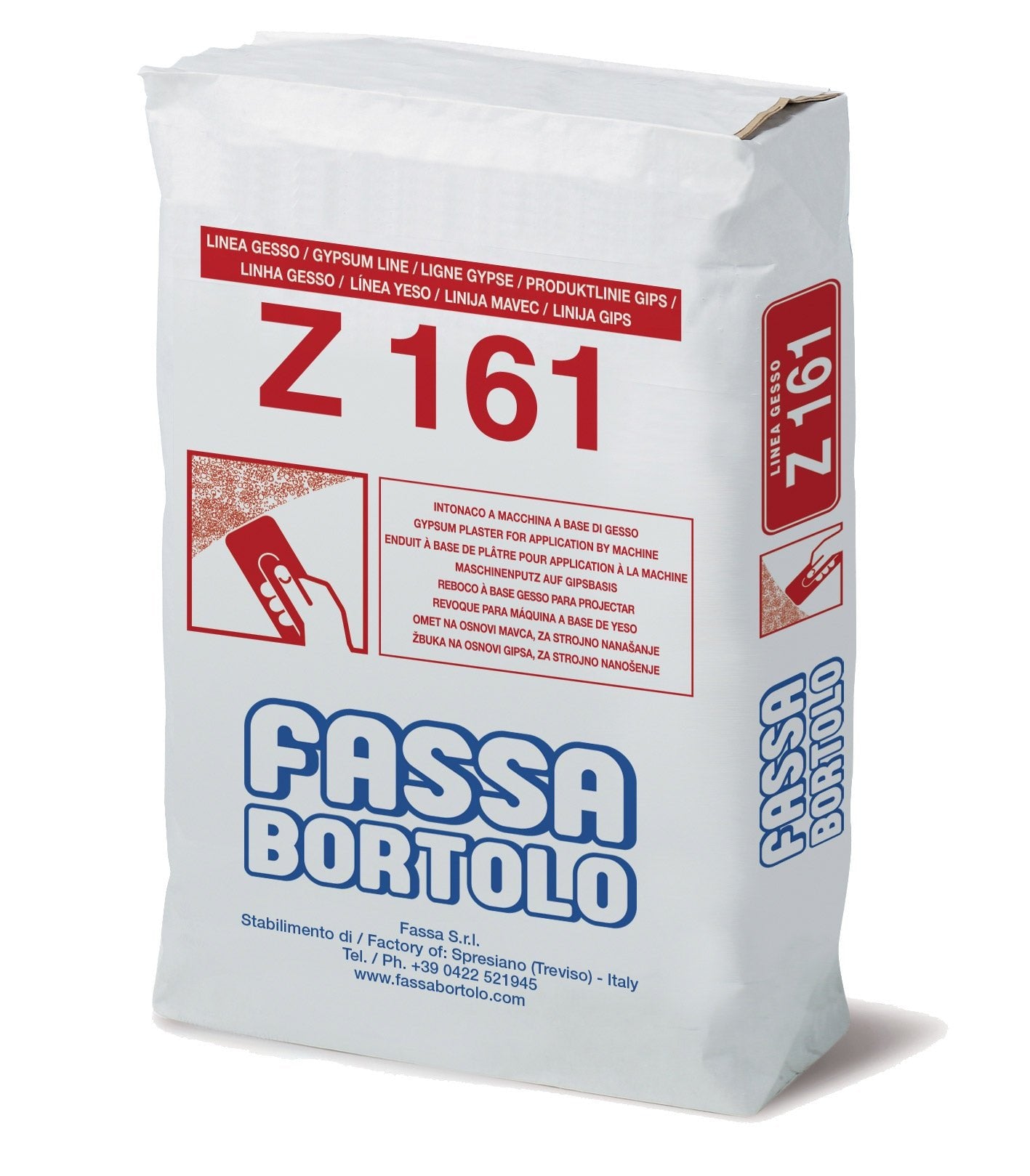 Intonaco di fondo a base di gesso e perlite per interni Z 161 kg 25