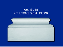 Base in gesso per lesena mod.BL18