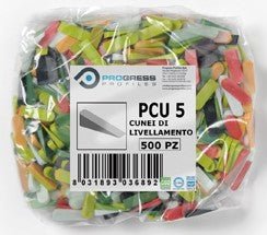 Cunei di livellamento PCU 5 per posa piastrelle - 500 pezzi