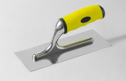 Frattazzo superprofessionale in acciaio Inox, lama piatta, manico in gomma – Akifix