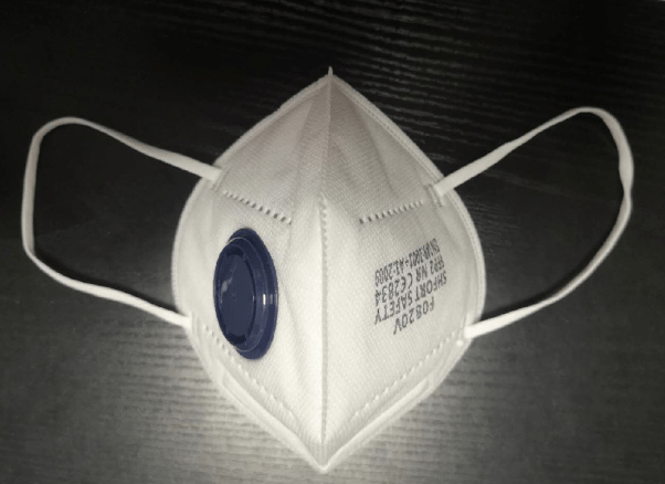 Mascarilla facial FFP2 con filtro plegable/válvula, Socim