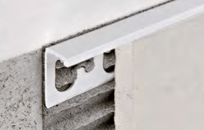 Proterminal - Perfil de resina vinílica blanca en forma de L de 2,7 m, resistente a los golpes, coloreado y no tóxico