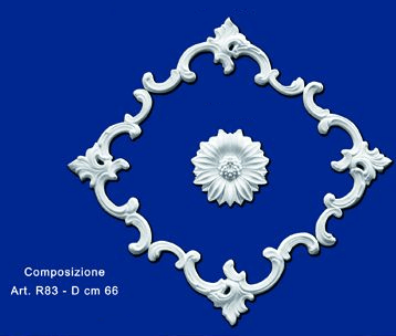 Roseta de yeso mod.R83