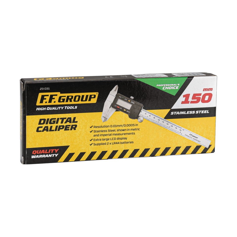 CALIBRO DIGITALE VALIGIA DI PLASTICA 6"/150MM, FF GROUP