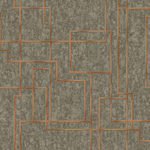 Carta da parati AdaWall collezione Octagon cod 1202 - rotolo 10mq - Marrone 2