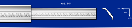 Marco de yeso mod.144, 1,85 metros de largo