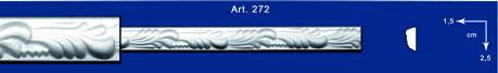 Cornice in gesso mod.272 da metri 1,50