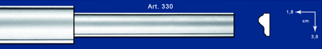 Cornice in gesso mod.330 da metri 1,50