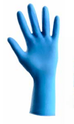 Guanto lattice blu high risk non talcato Socim