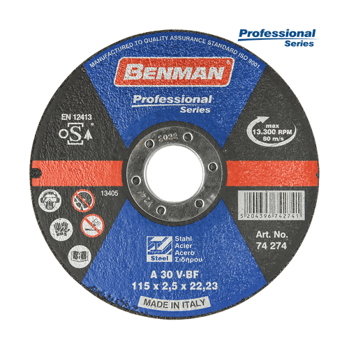 Disco taglio professional 115mm Benman