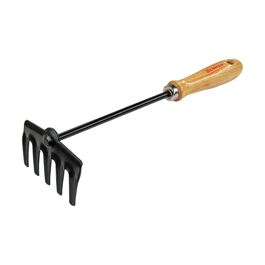 Rastrellino 5 denti manico in legno Benman