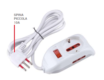 Multipresa Emilia Rosi 3PR 16A 250V bianco