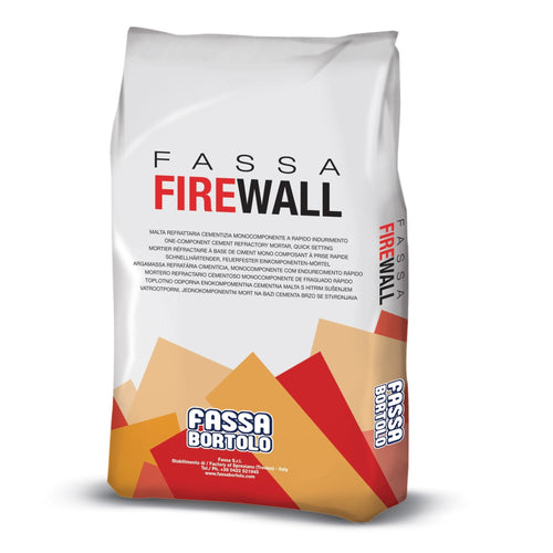 Malta refrattaria cementizia FASSA FIREWALL- 5 KG