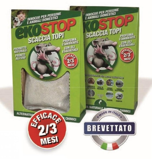 Repellente per topi e ratti Ecostop Scaccia Topi - 50 gr - prochimica