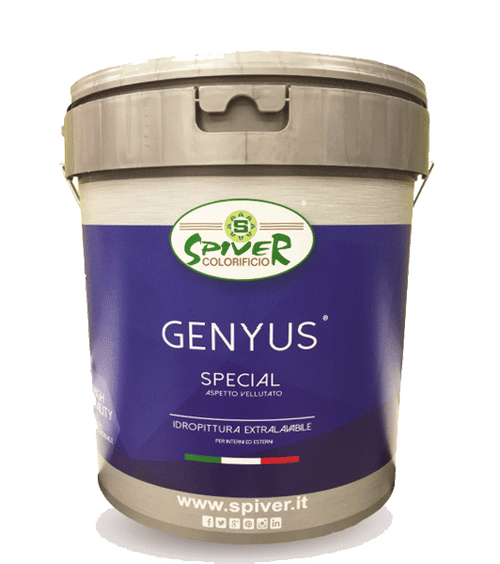 GENYUS SPECIAL pittura extralavabile effetto vellutato – Spiver