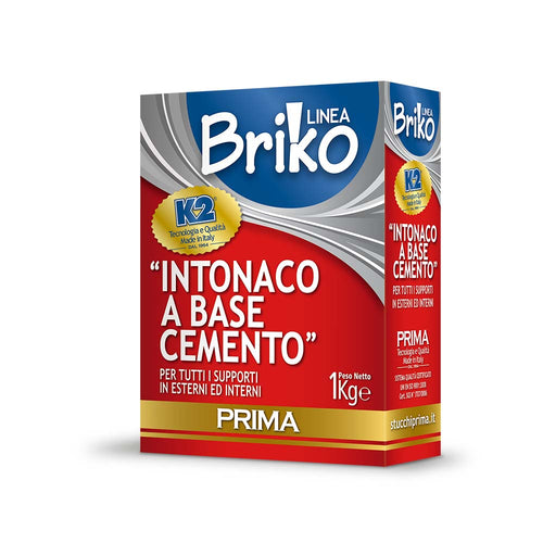 Intonaco a base cemento 1 kg linea Briko
