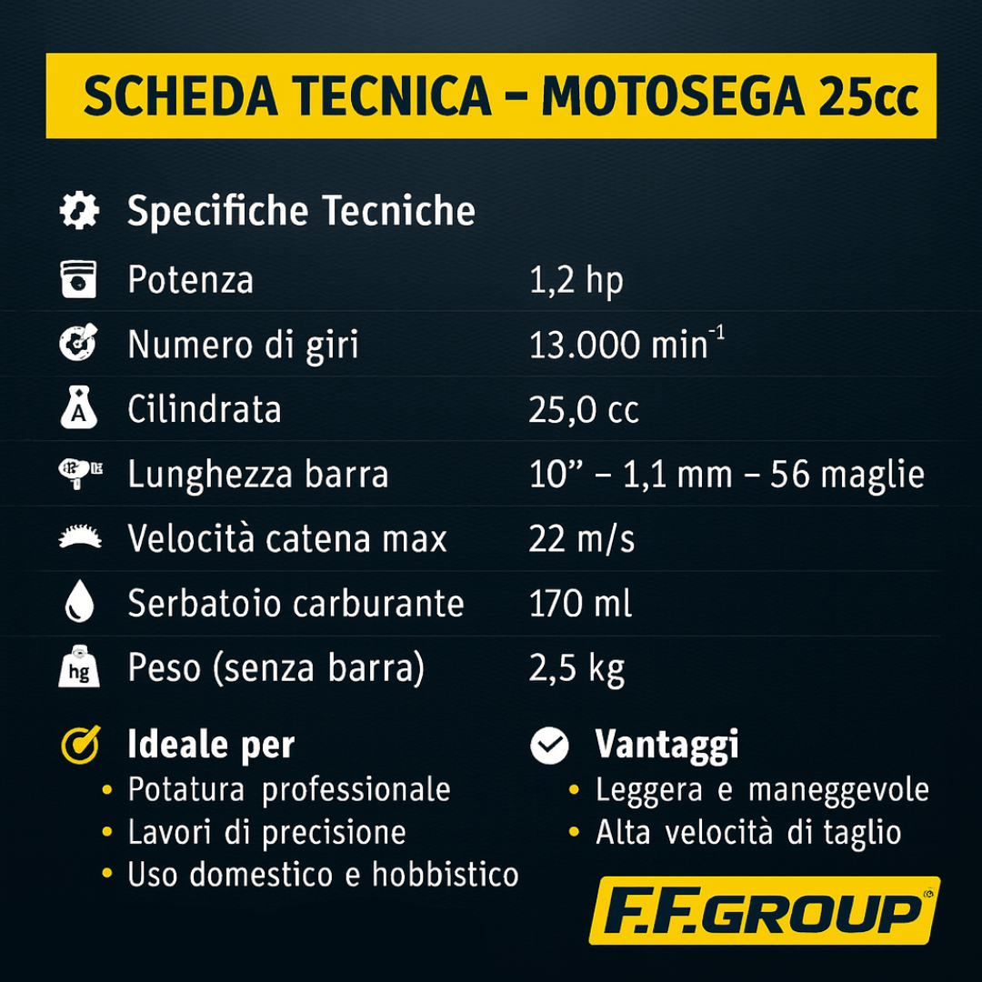 Motosega a scoppio GCS 425T PRO - FF group