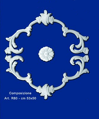 Roseta de yeso mod.R80
