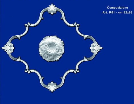 Roseta de yeso mod.R81