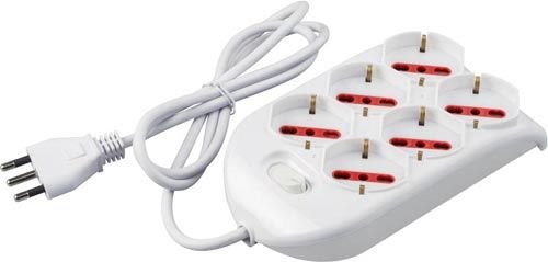 Multipresa Emilia Rosi 6PR 16A 250V