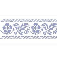 Impronta per effetti decorativi 90X15cm fantasia floreale