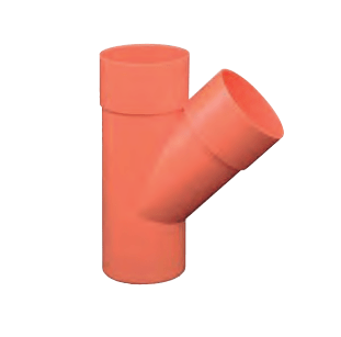 Accordo di derivazione 45° in PVC arancione