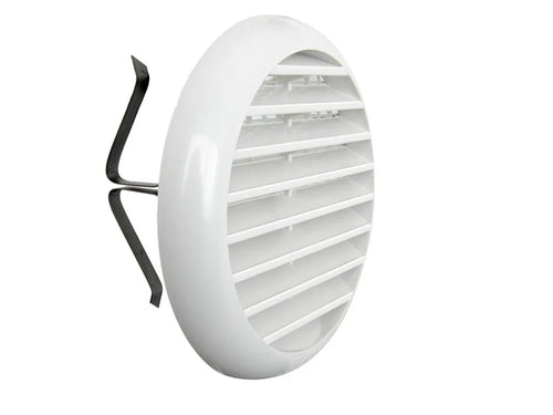 Griglia di ventilazione rotonda ø 106 mm bianca TUR100B