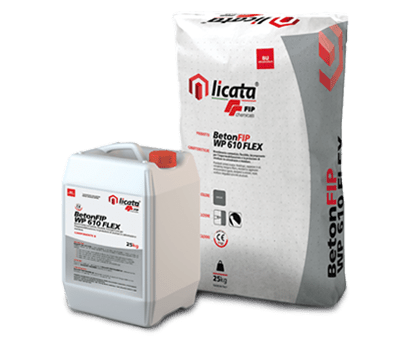 BetonFIP WP 610 FLEX Impermeabilizzante cementizio bicomponente 25kg+8,8kg