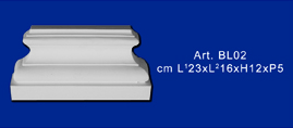 Base in gesso per lesena mod.BL02