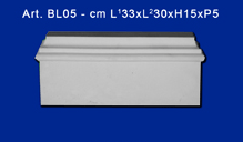 Base in gesso per lesena mod.BL05
