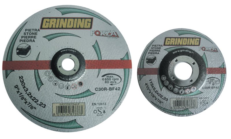 Disco abrasivo per pietra e marmo D. mm 115X3,2X22,2