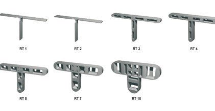 Distanziatori forati a mezzacroce "T" RT da 1, 2, 3, 4 e 5 mm - 250 pezzi - 1 mm
