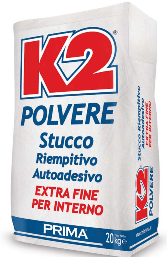 K2 Polvere - stucco riempitivo autoadesivo extra fine per interno