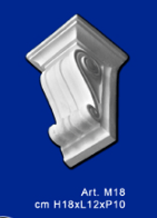 Soporte de estante de yeso mod.M18