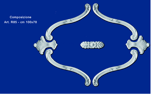Roseta de yeso mod.R85
