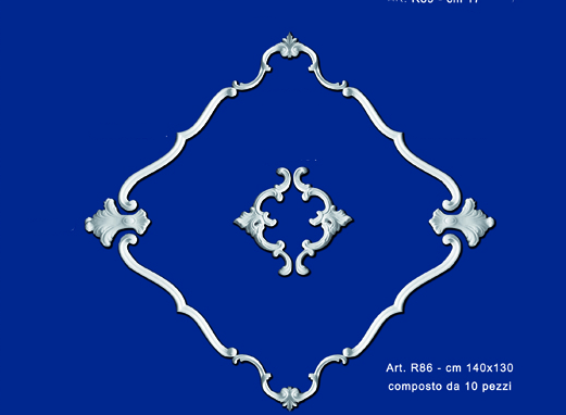 Roseta de yeso mod.R86