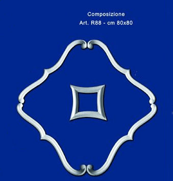 Roseta de yeso mod.R88