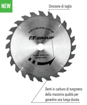 Lama per sega circolare per il legno 315X3mm  F.F. Group