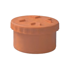 Tappo a vite in PVC arancione